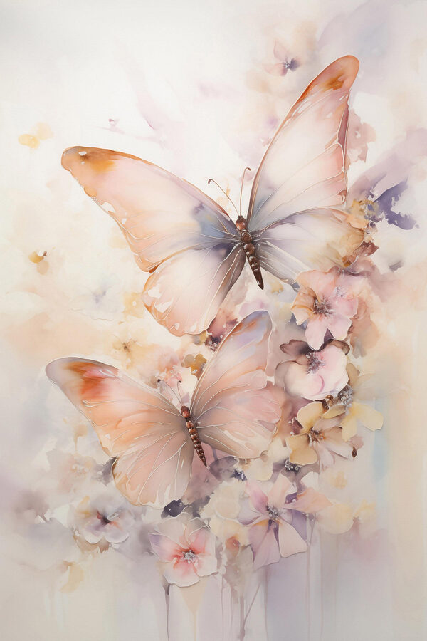 Butterflies on a flower
