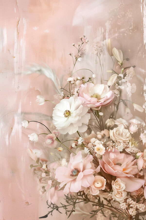 Delicate blooms on a soft backdrop
