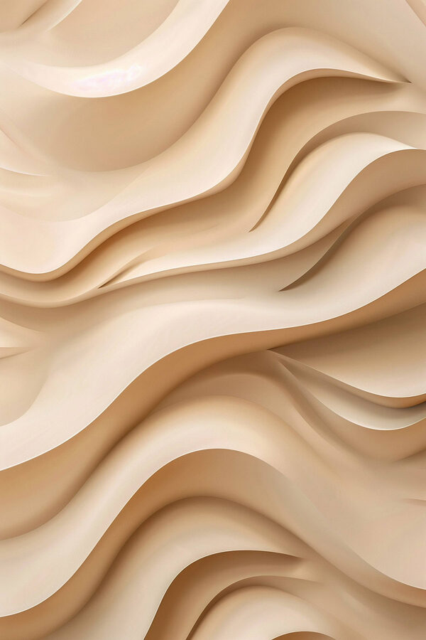 Fluid forms in soft neutral tones
