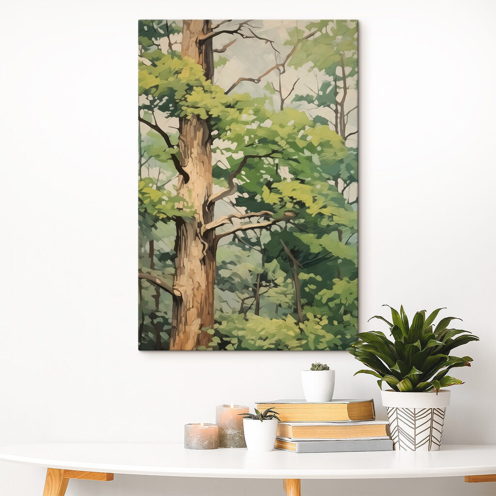 Tree with green leaves