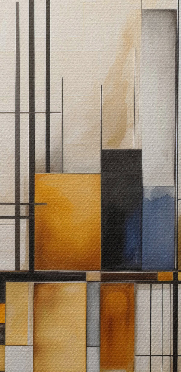 Painting of circles and lines