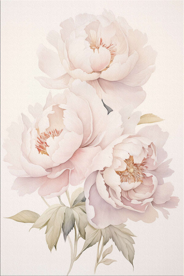 Delicate blooms in soft hues