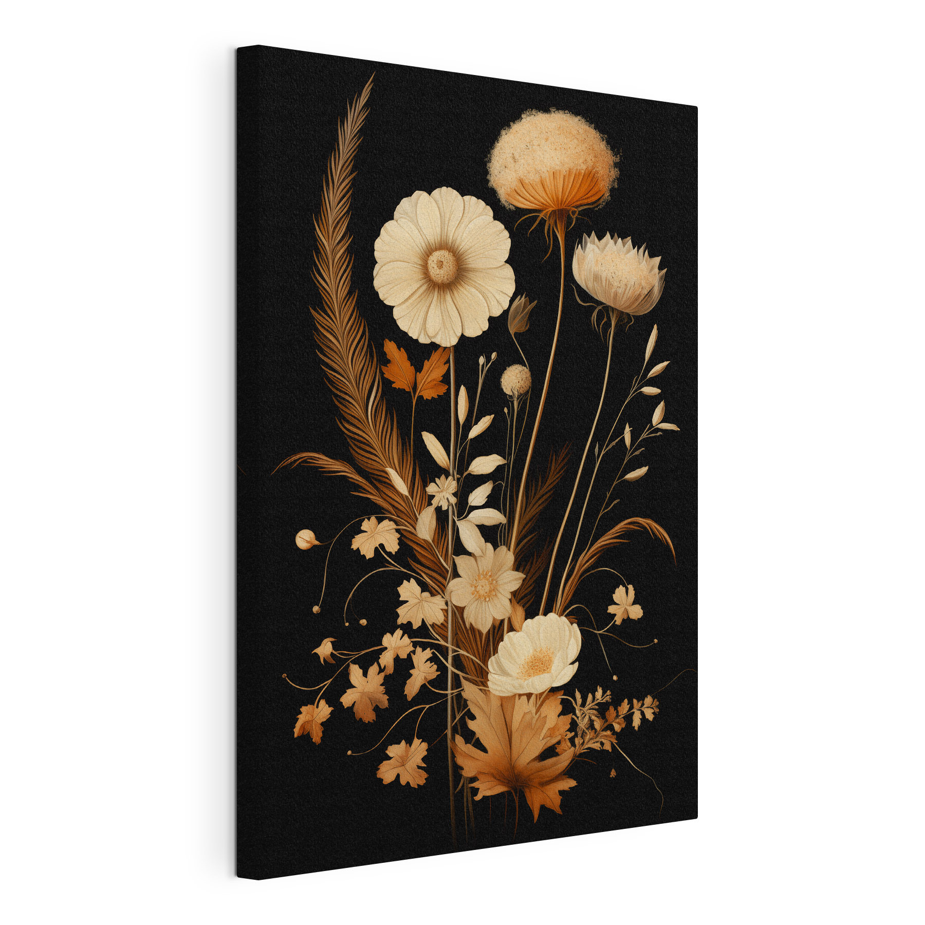 Elegant flowers on a dark background Elegant flowers on a dark background