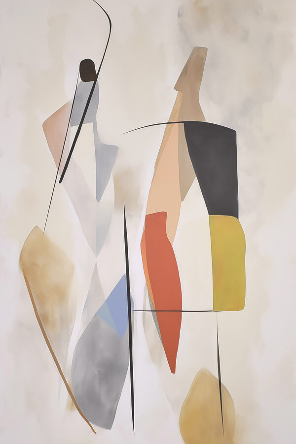 Painting of a couple of people