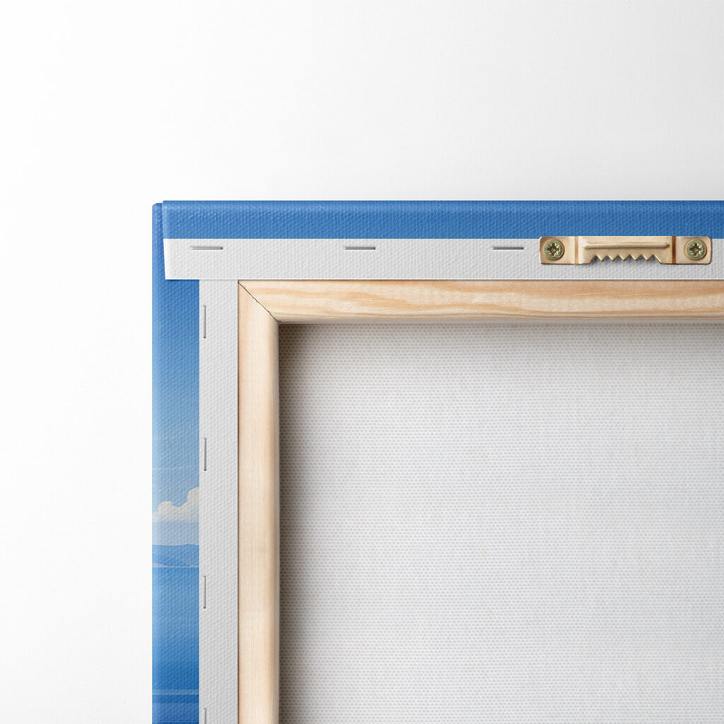 View of a town and the ocean from a balcony