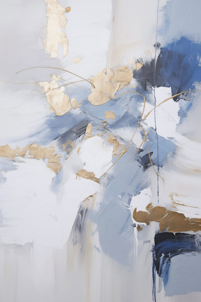 Abstract composition in calming hues