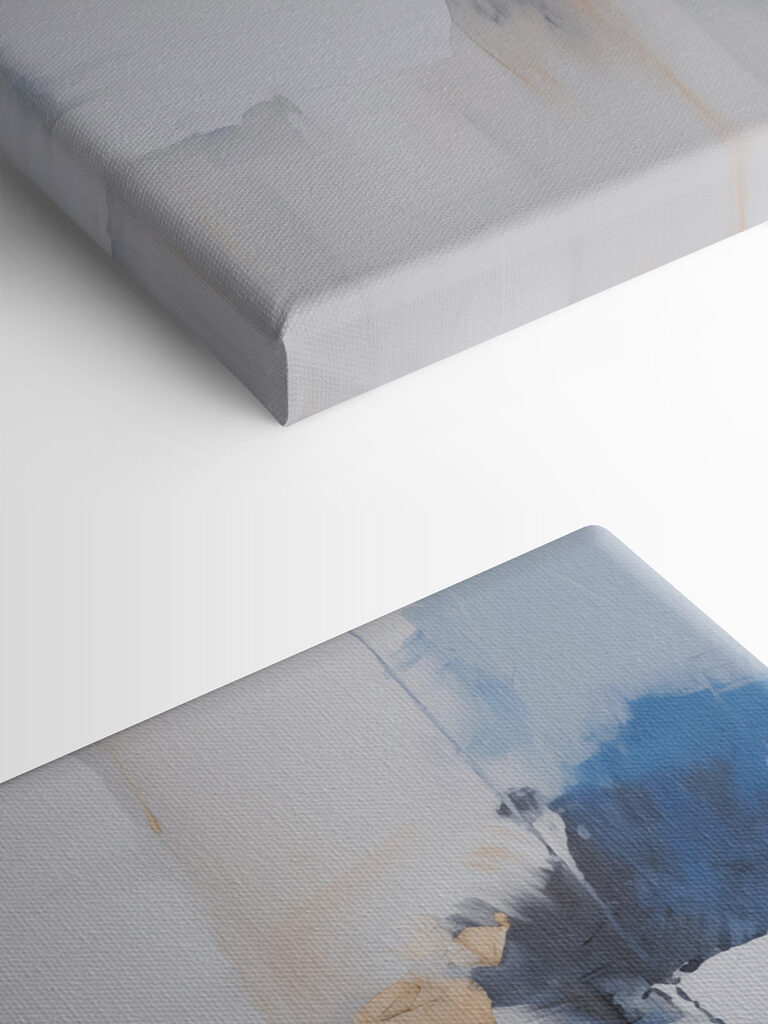 Abstract composition in calming hues