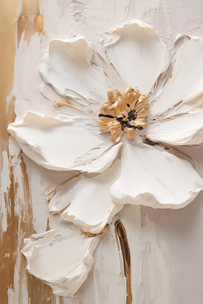 Delicate flower in soft hues