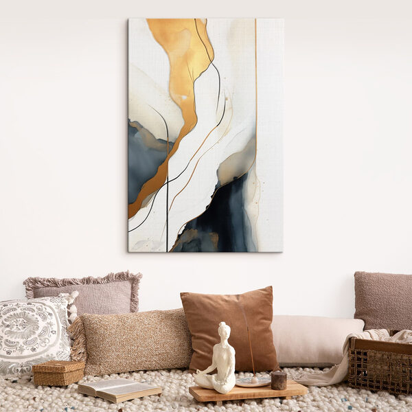 Flowing lines in soft colors