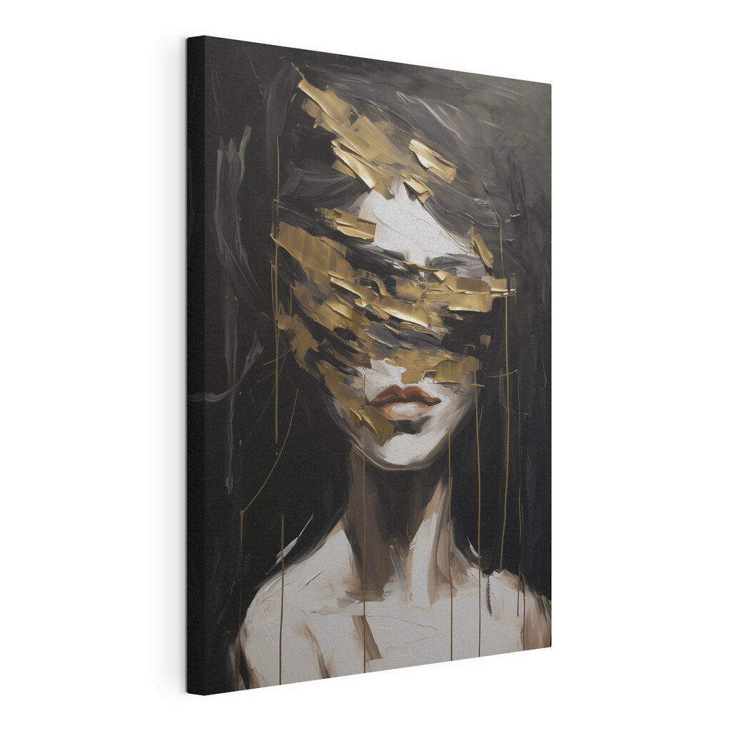 - Mysterious figure in abstract art