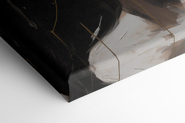 - Mysterious figure in abstract art