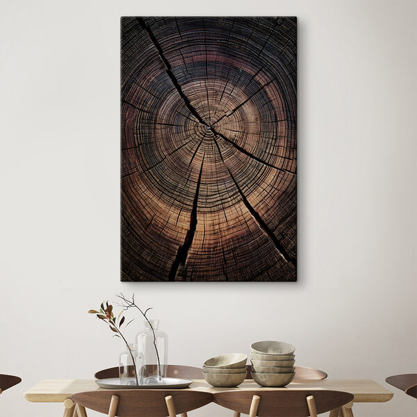 Canvas Schilderijen Canvas Schilderijen Natuurlijke patronen in oud hout (Artikelnummer: s49560)