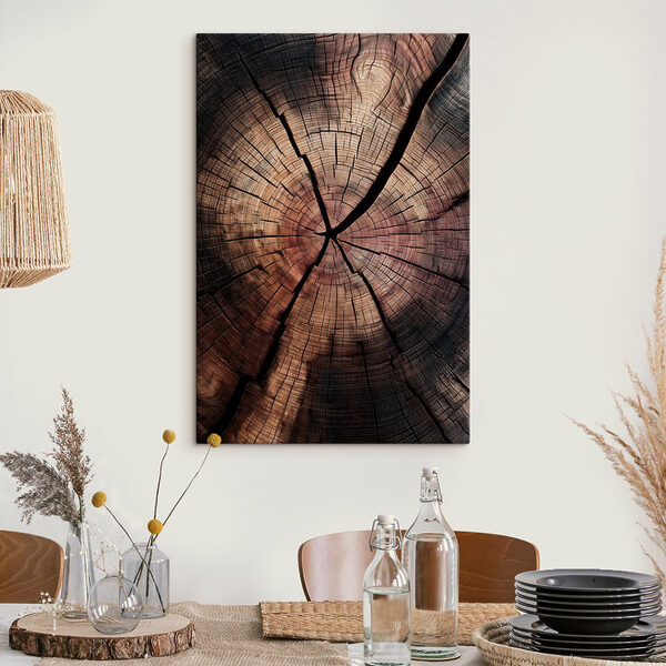 Canvas Schilderijen Canvas Schilderijen Natuurlijke patronen in oud hout (Artikelnummer: s49561)
