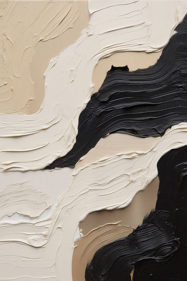 Abstract waves of color and texture