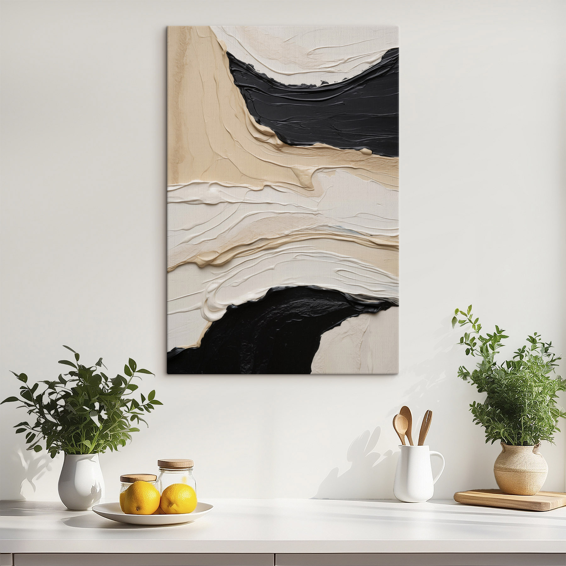 Black and white paint