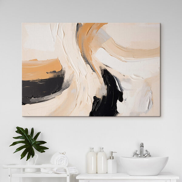 Canvas Schilderijen Canvas Schilderijen Een abstracte mix van warme tinten (Artikelnummer: s49616)