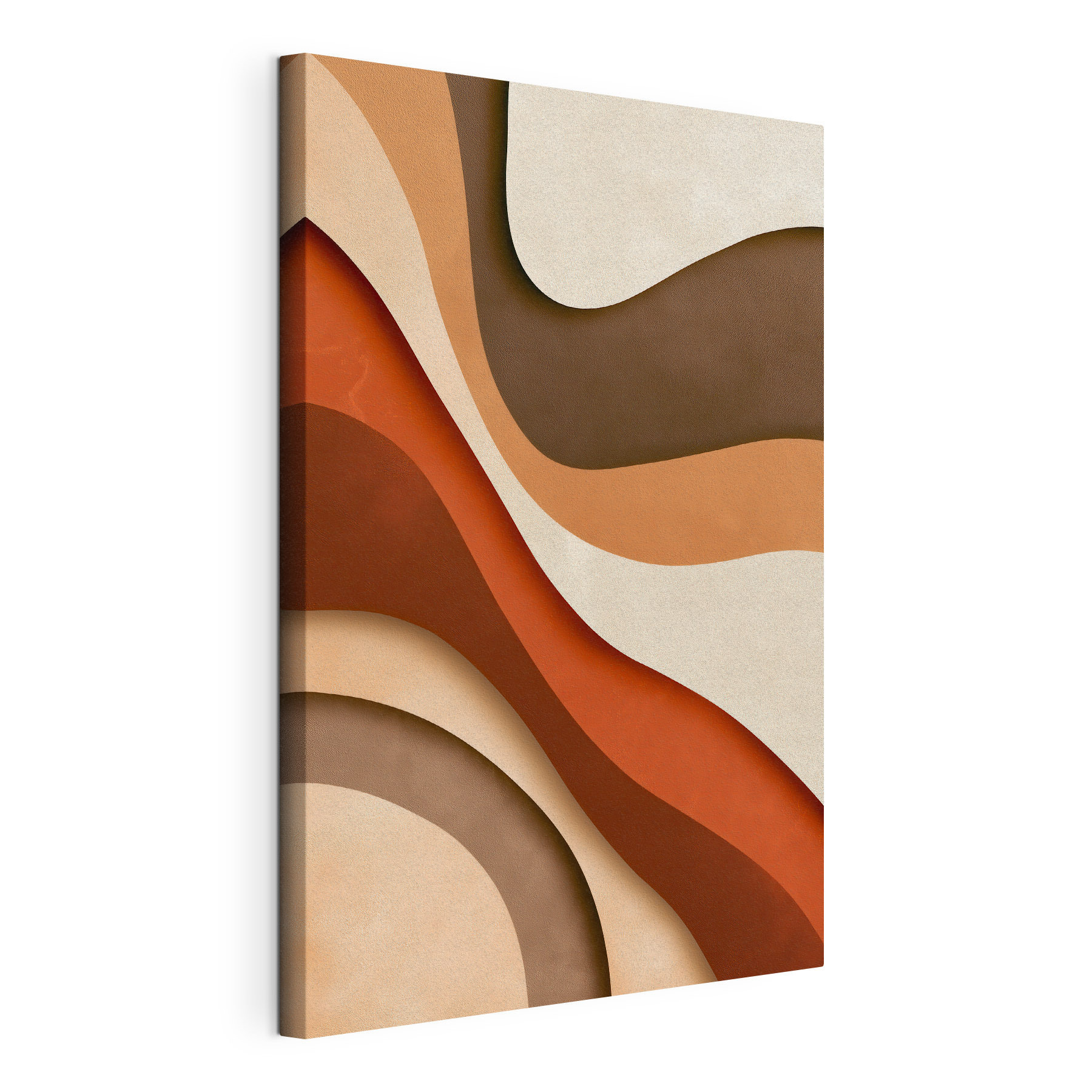 Brown and white wavy lines