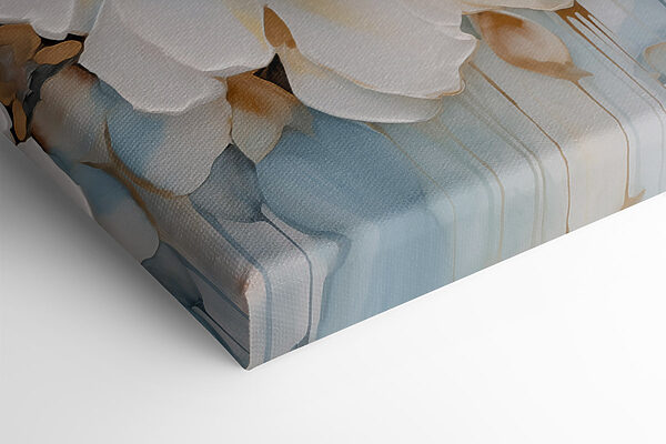 Blooming flowers in soft hues