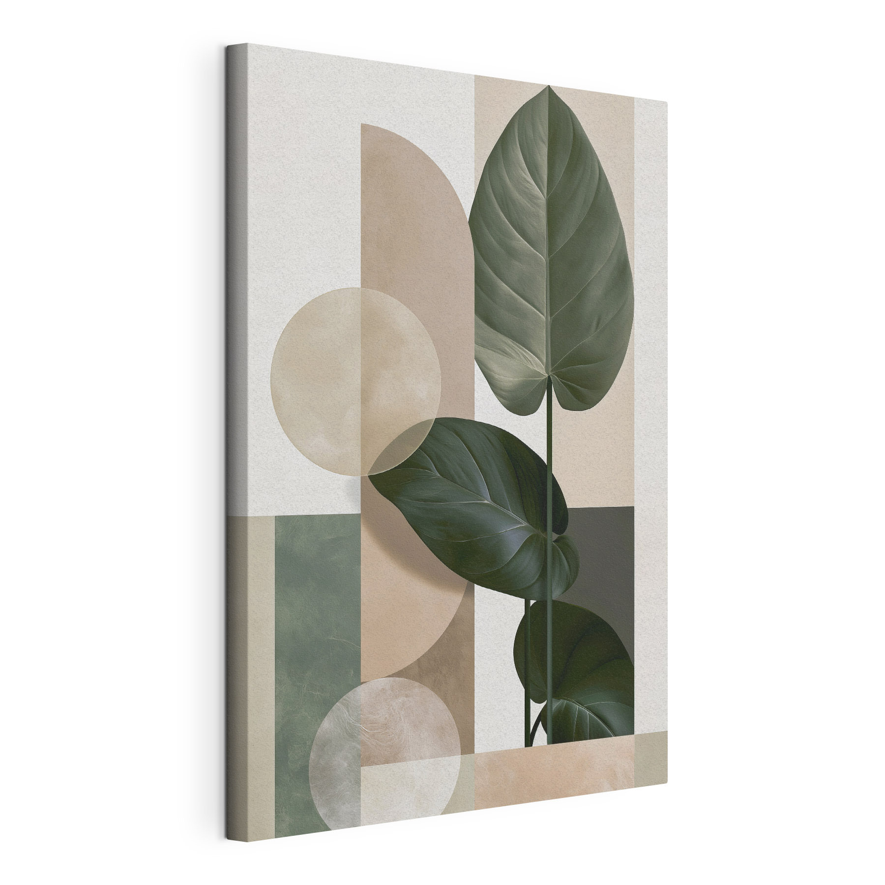 - Lush leaves in a modern design - Lush leaves in a modern design