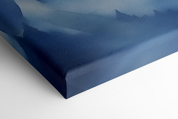 Watercolor of a mountain range