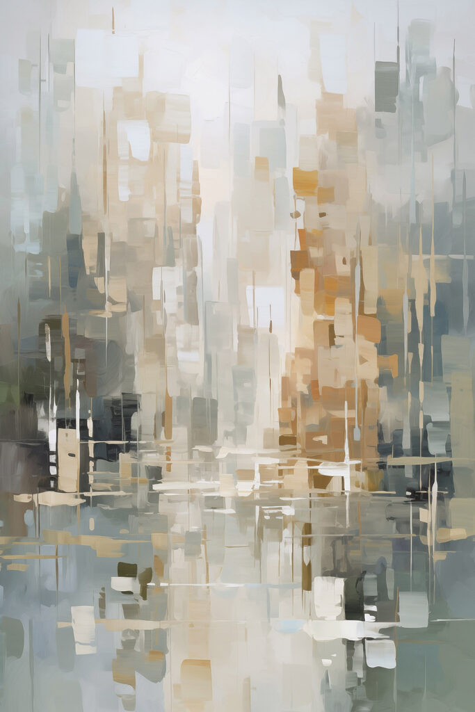 Painting of a city Painting of a city