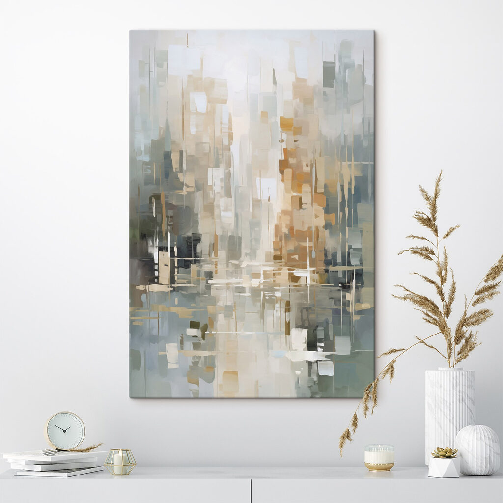 Painting of a city Painting of a city