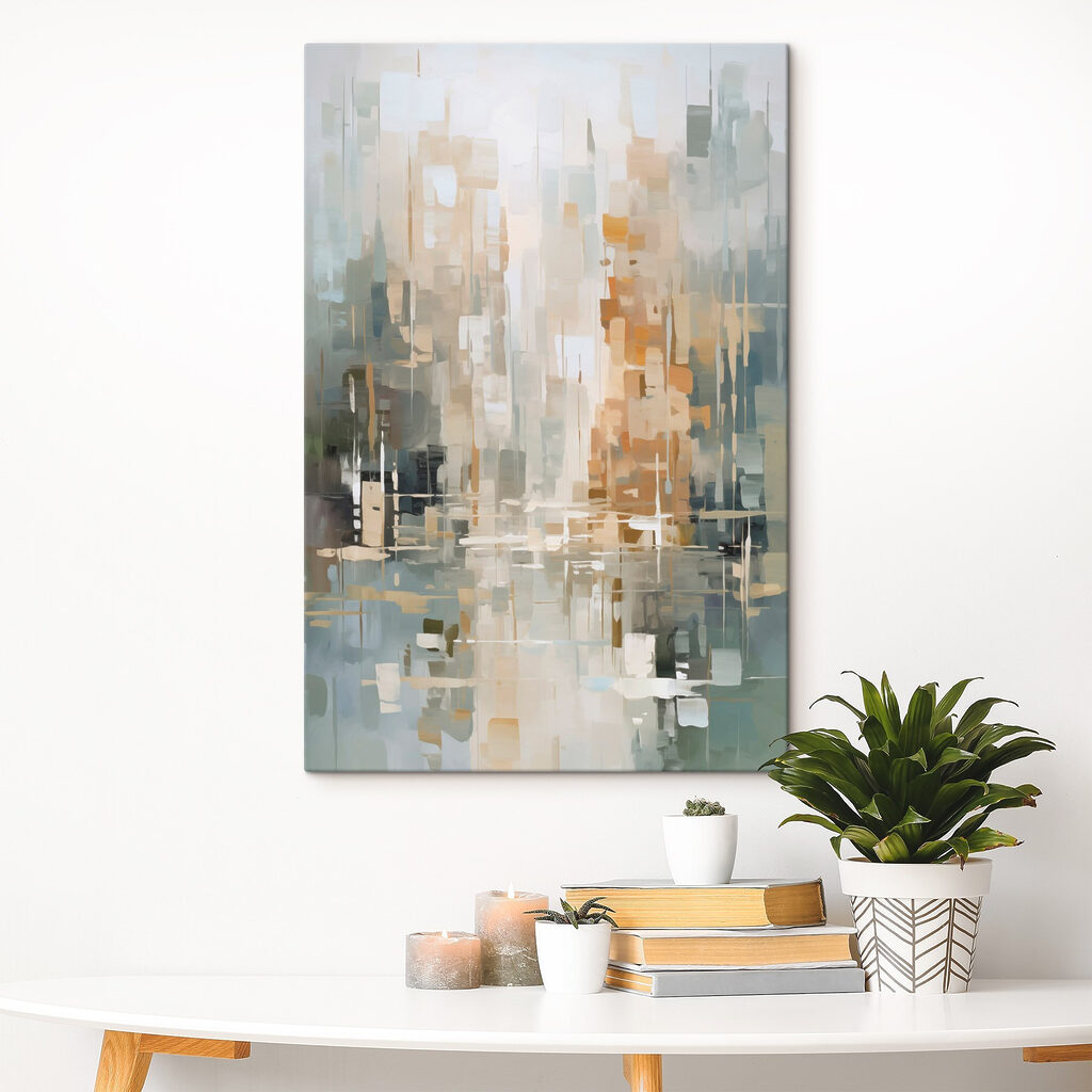 Painting of a city Painting of a city