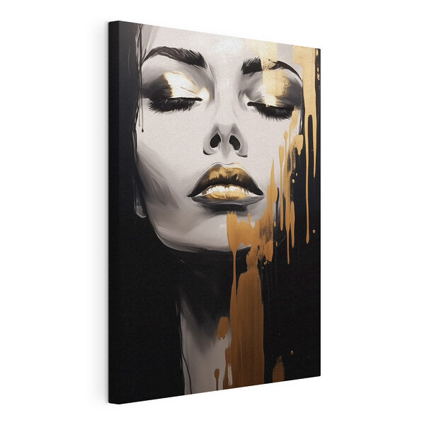 Canvas Schilderijen Canvas Schilderijen - Artistieke expressie in monochrome tinten (Artikelnummer: s45467)