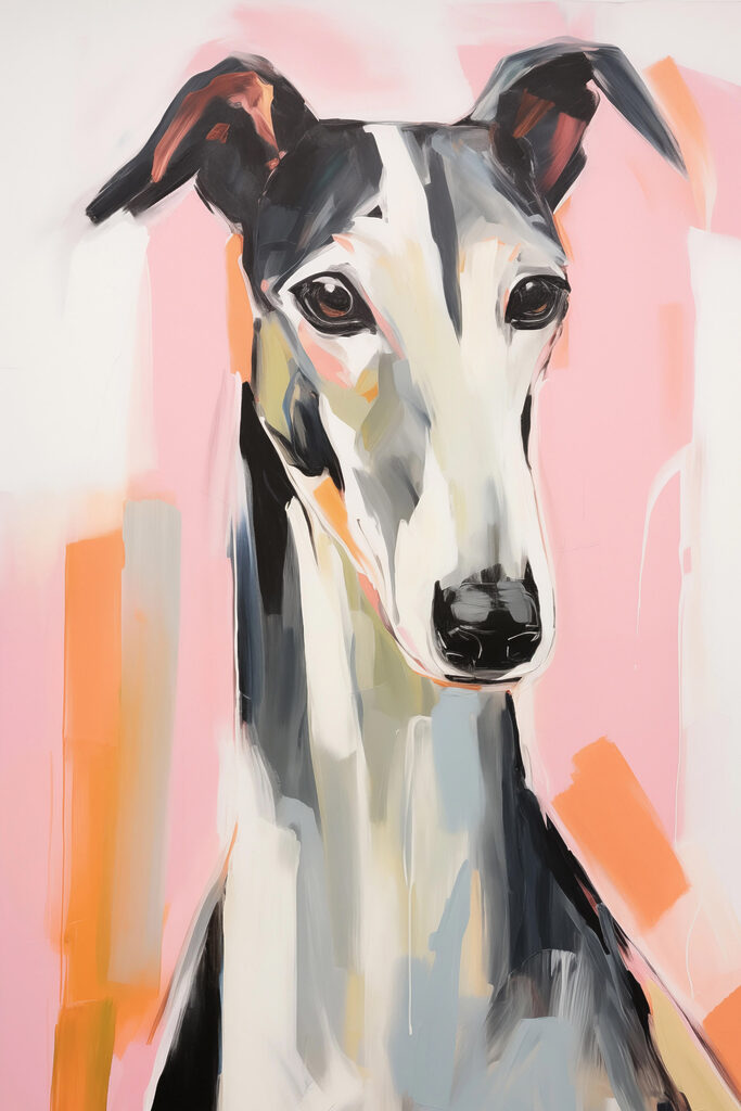 Painting of a dog Painting of a dog