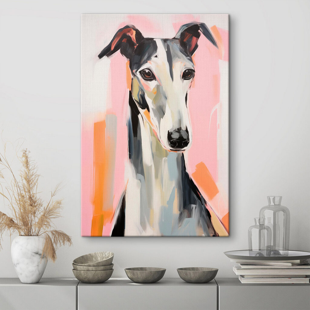 Painting of a dog Painting of a dog