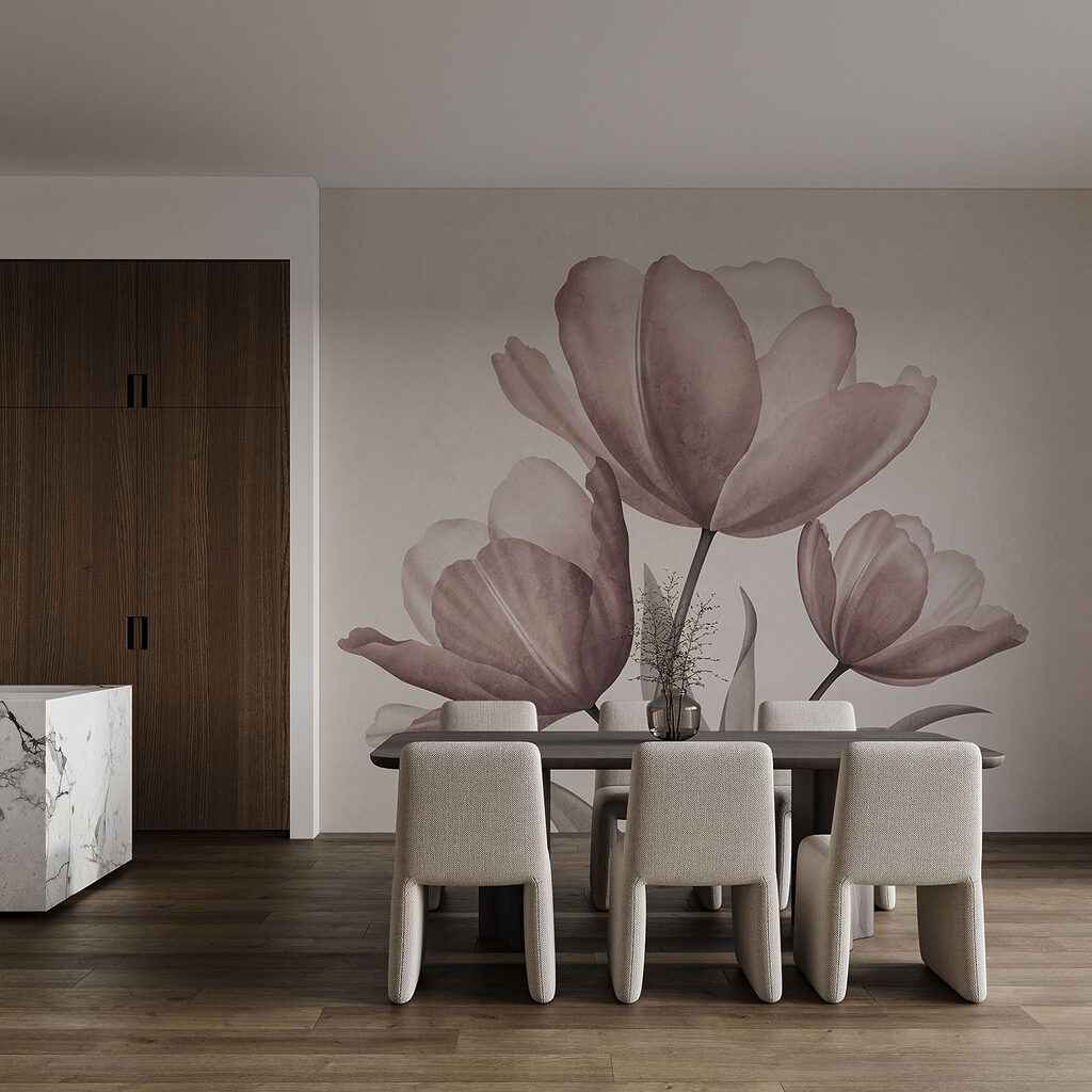 Elegante tulpen in zachte pasteltinten