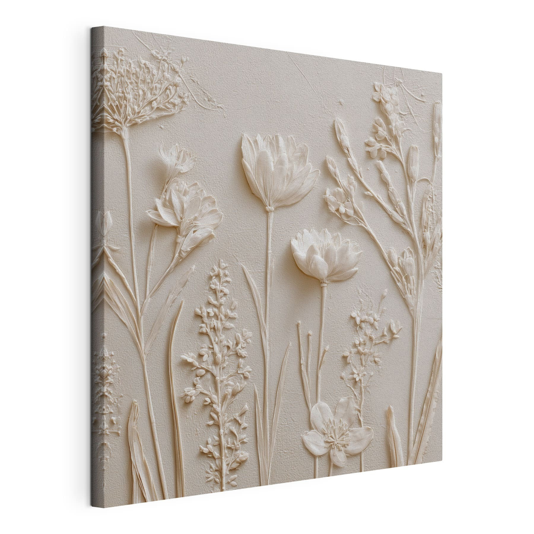 White flower and plant art White flower and plant art