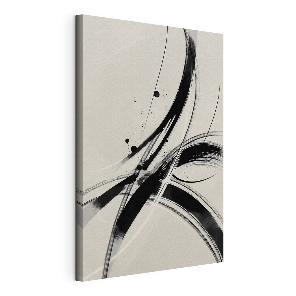 Black and white image of a swirly design Black and white image of a swirly design
