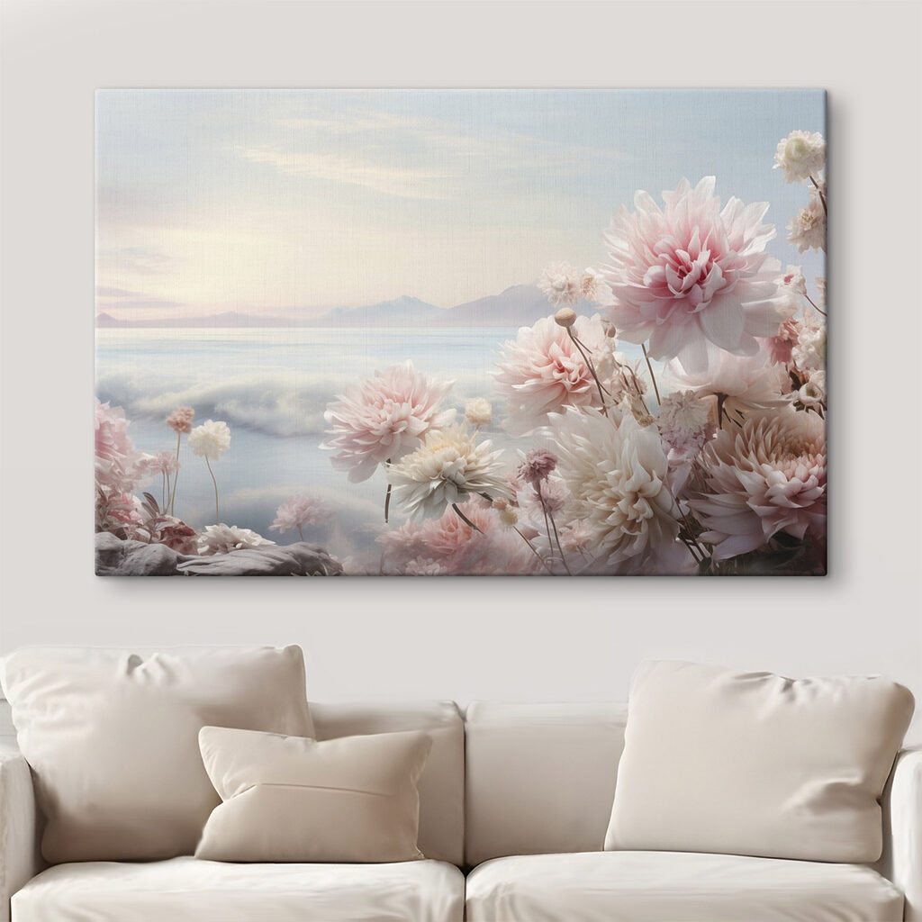 Group of flowers on a cliff Group of flowers on a cliff