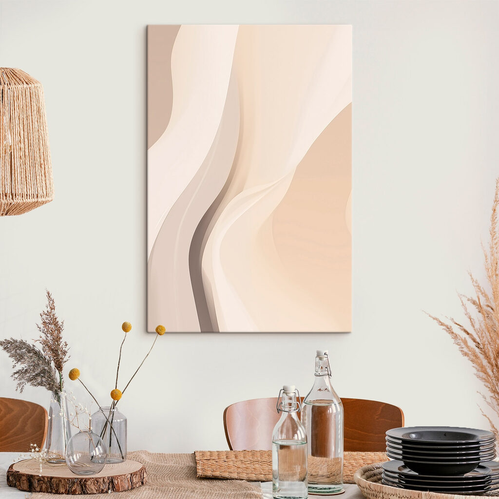 White and tan wavy lines White and tan wavy lines