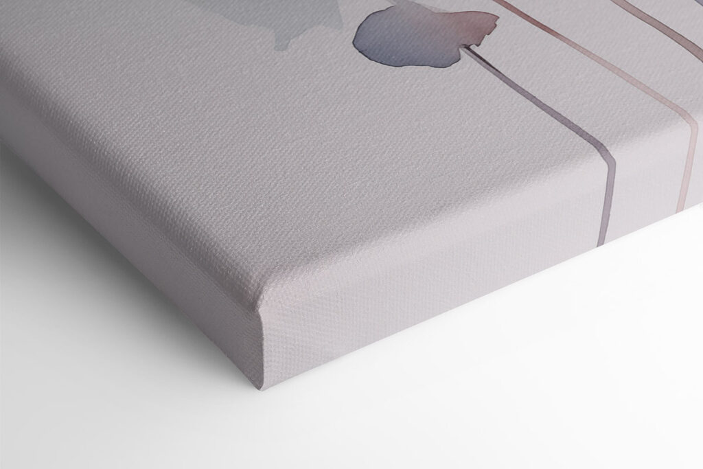 Painting of flowers on a white background