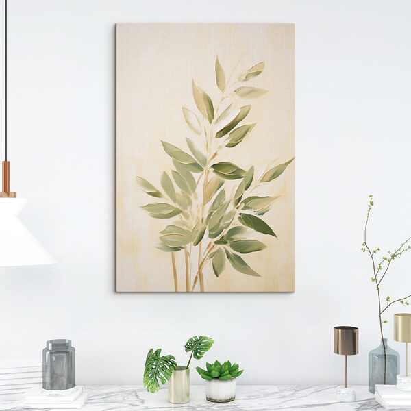 Canvas Schilderijen Schilderij van een plant