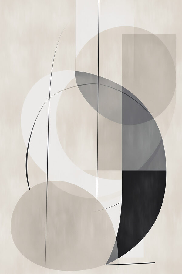 Black and white art piece