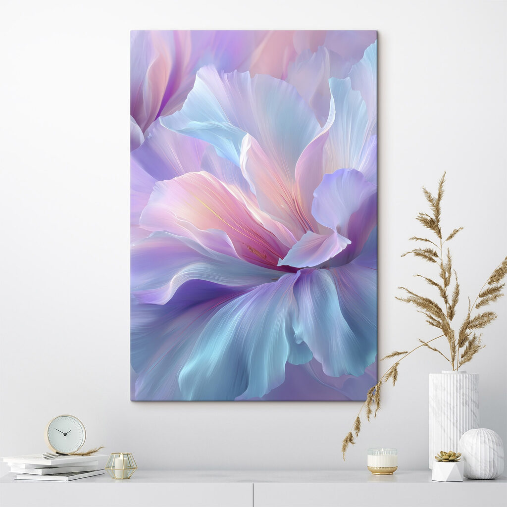Soft petals in pastel hues, enchanting