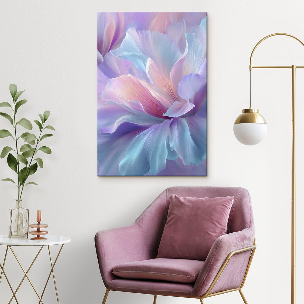 Soft petals in pastel hues, enchanting