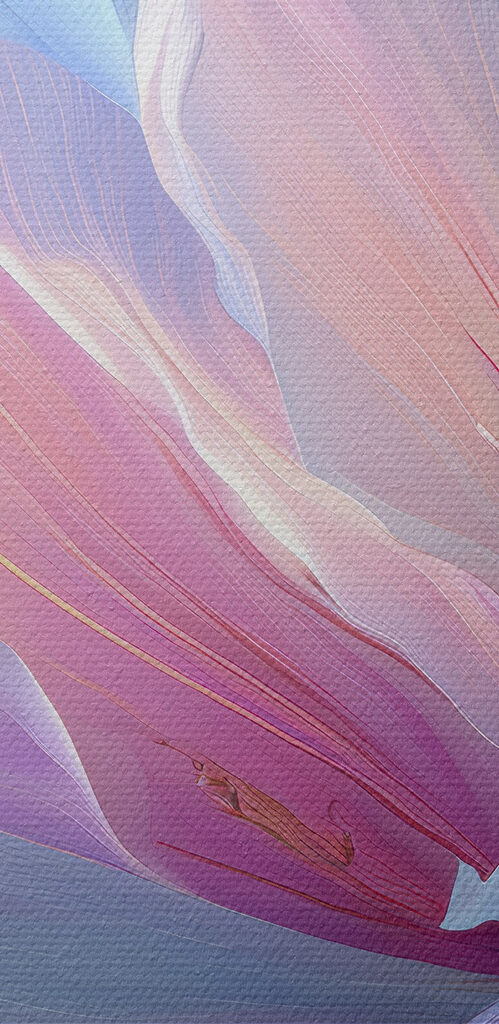 Soft petals in pastel hues, enchanting
