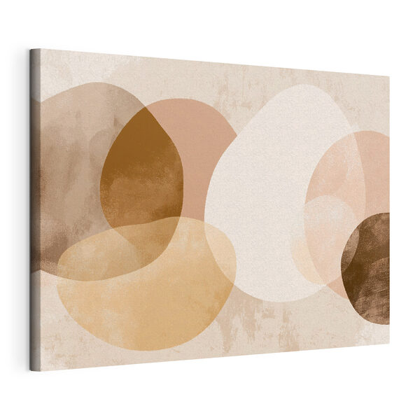 Canvas Schilderijen Groep bruine en witte cirkels (Artikelnummer: s45803) Canvas Schilderijen Canvas Schilderijen Groep bruine en witte cirkels (Artikelnummer: s45803)
