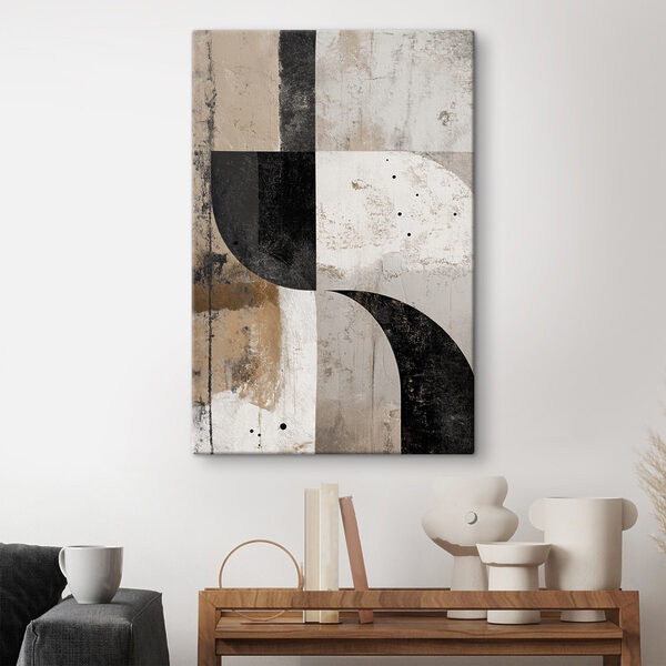 Canvas Schilderijen Zwart-wit kunstwerk
