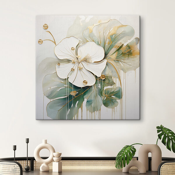 Painting of a flower Painting of a flower