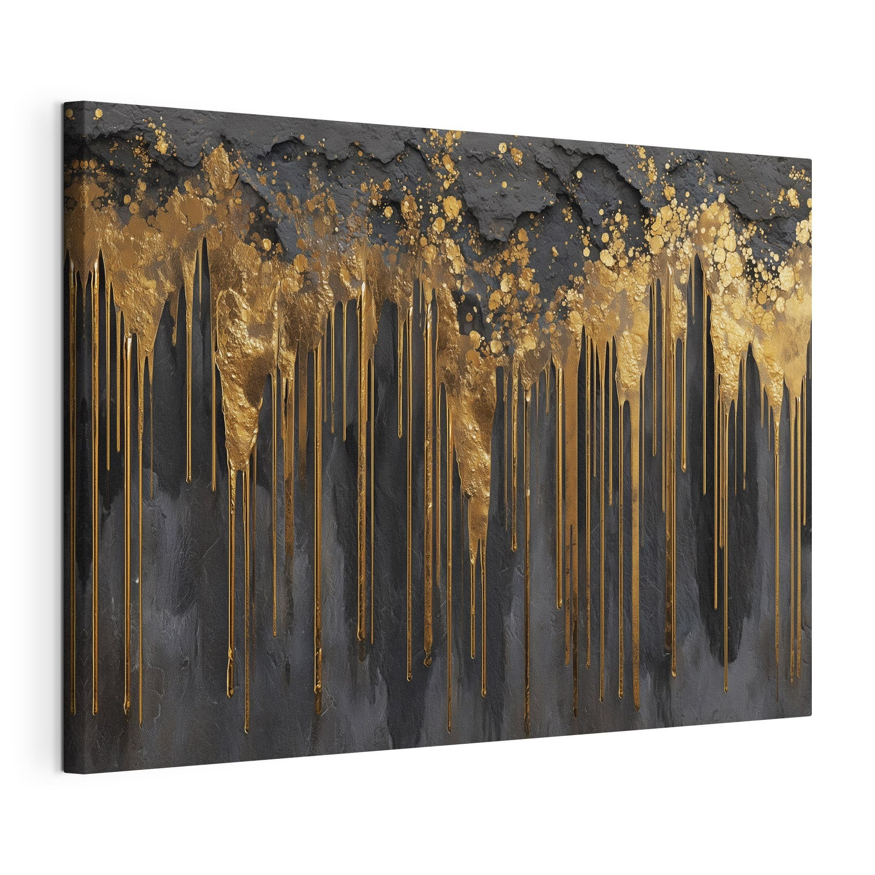 Dripping colors on a dark canvas Dripping colors on a dark canvas