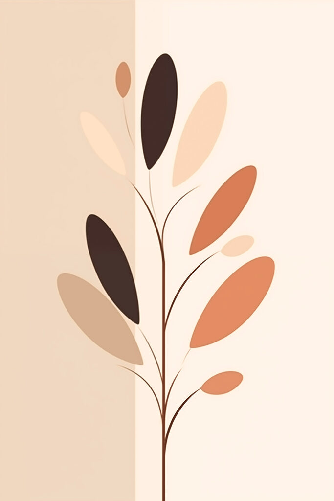 Plant with brown and black leaves