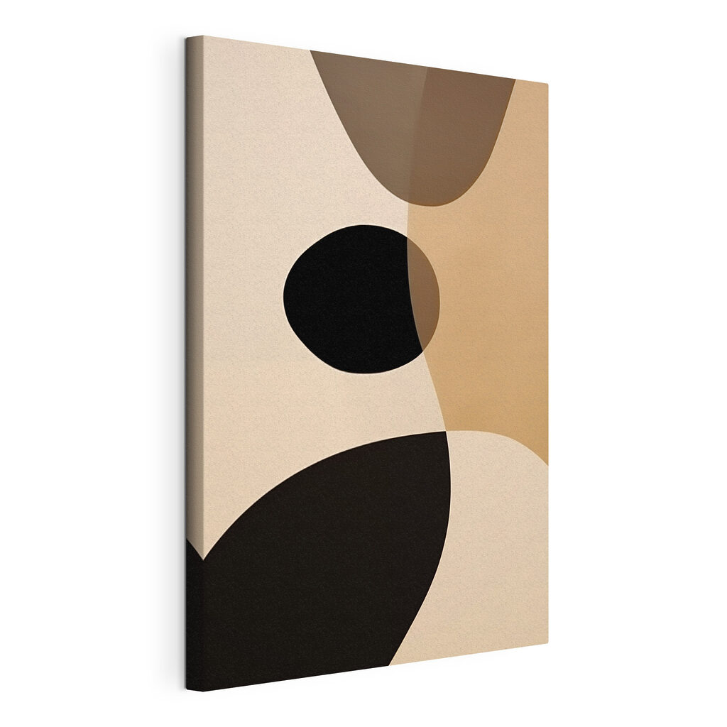 Black and tan circles