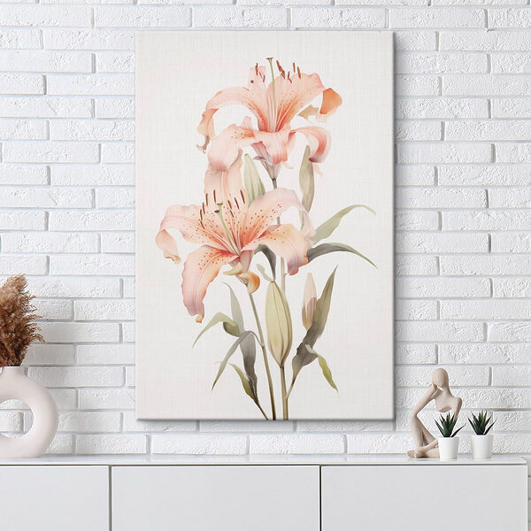 Canvas Schilderijen Canvas Schilderijen Schilderij van roze bloemen (Artikelnummer: s45915)