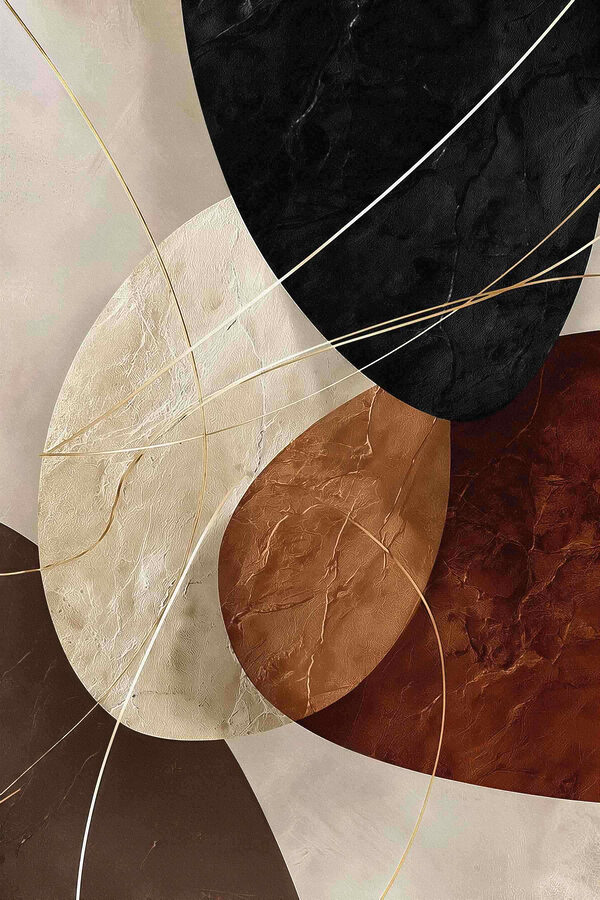 Abstract shapes in warm tones