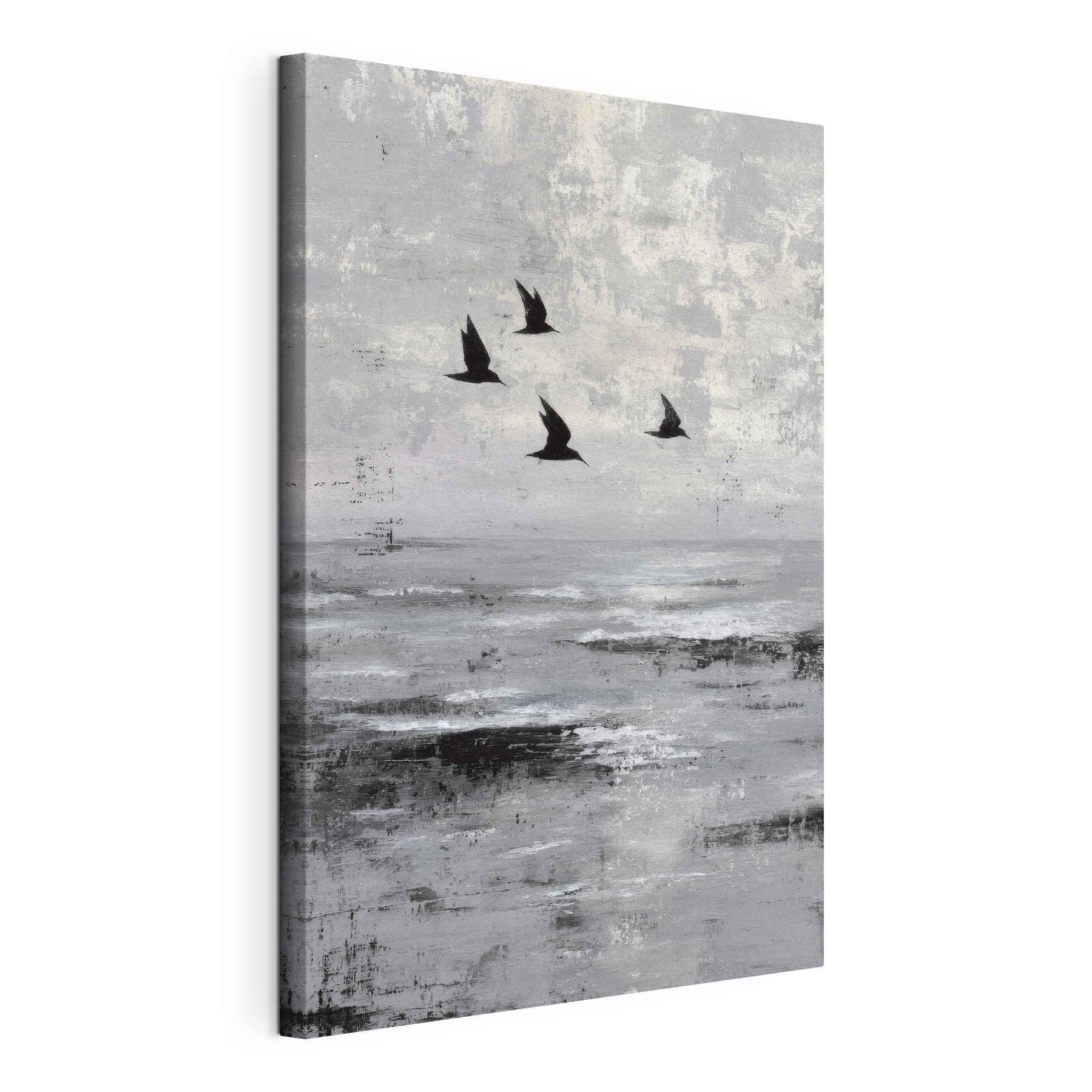 Birds flying in the sky